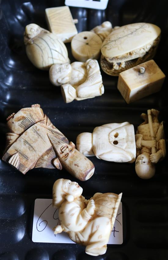 Netsuke - group of assorted